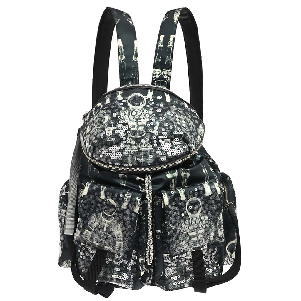 Chanel Navy Nylon Sequins Astronaut Essentials Backpack