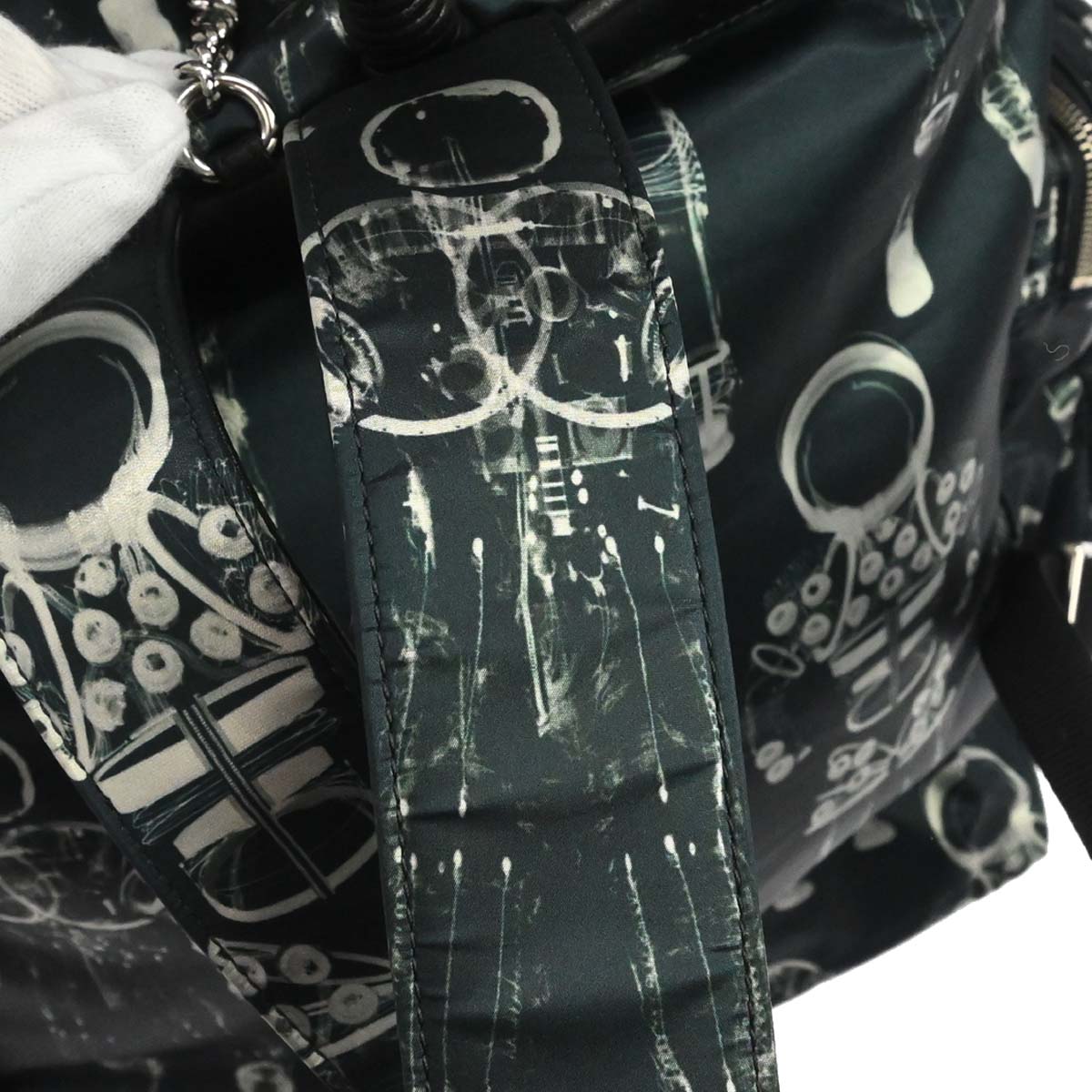 Chanel Navy Nylon Sequins Astronaut Essentials Backpack