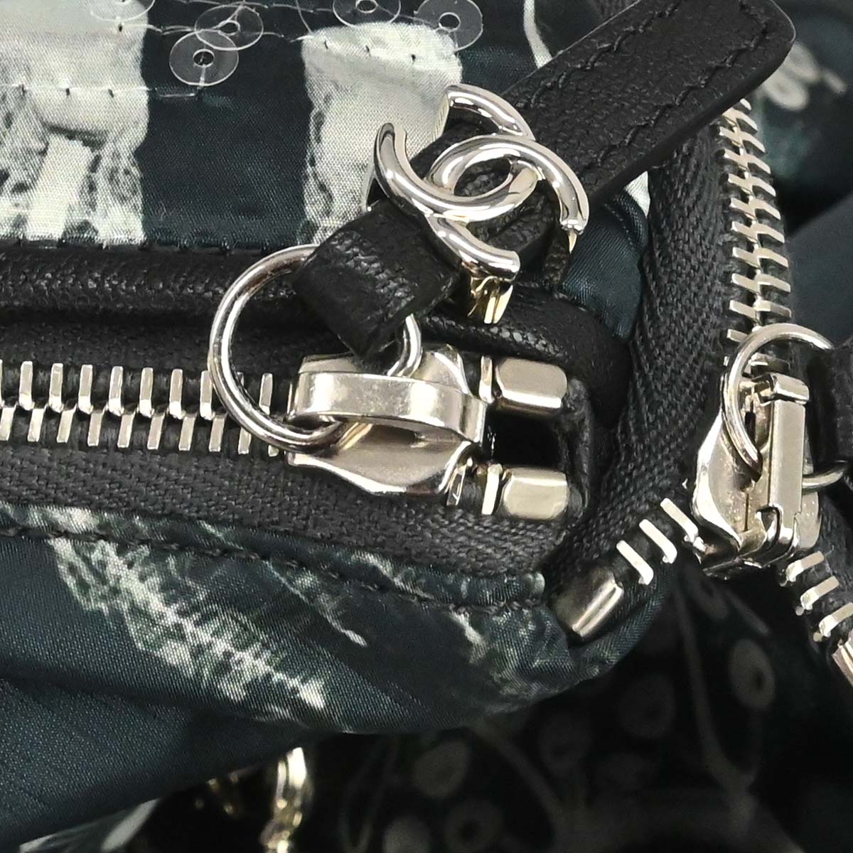 Chanel Navy Nylon Sequins Astronaut Essentials Backpack