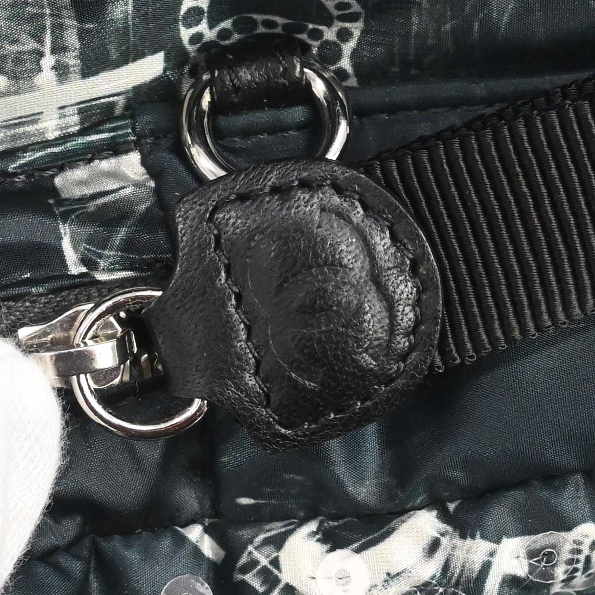 Chanel Navy Nylon Sequins Astronaut Essentials Backpack