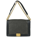 Boy Chanel Black Lambskin Large Shoulder Bag
