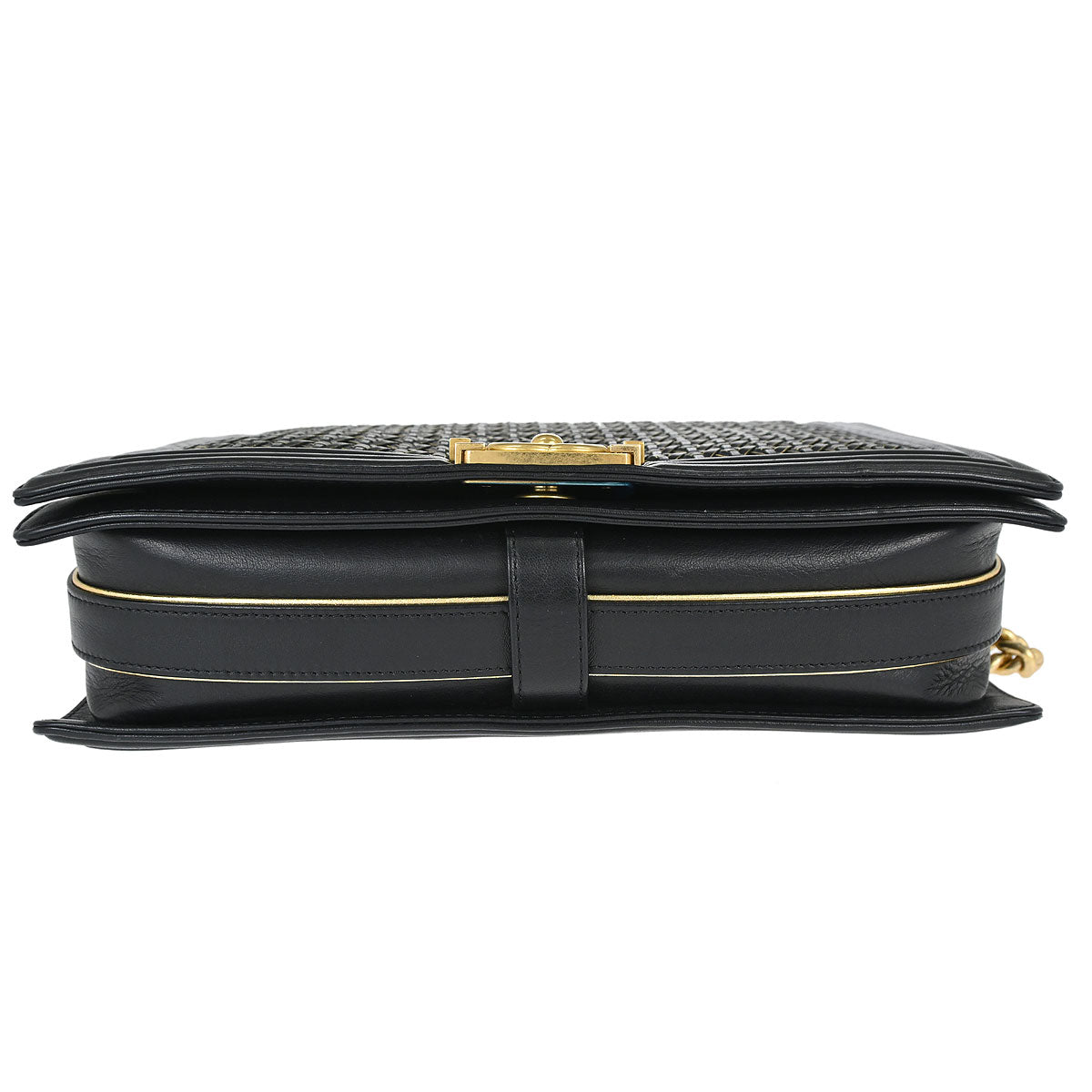 Boy Chanel Black Lambskin Large Shoulder Bag