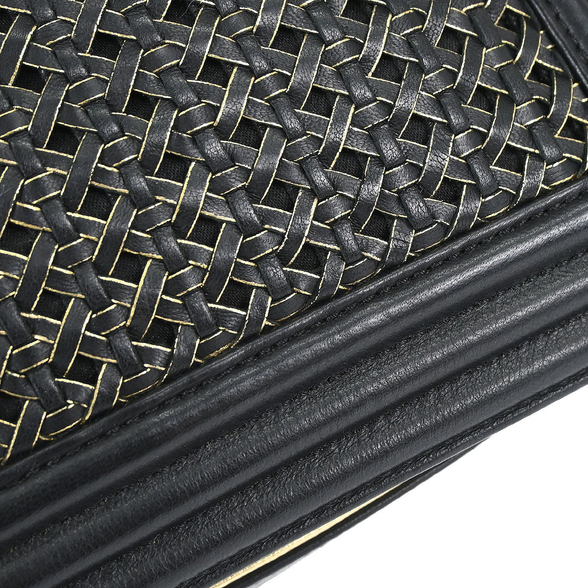 Boy Chanel Black Lambskin Large Shoulder Bag