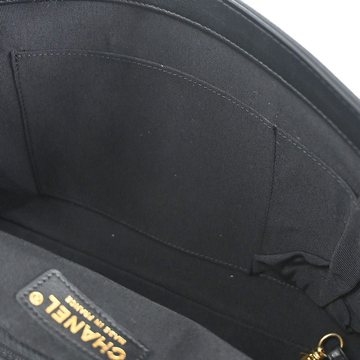 Boy Chanel Black Lambskin Large Shoulder Bag