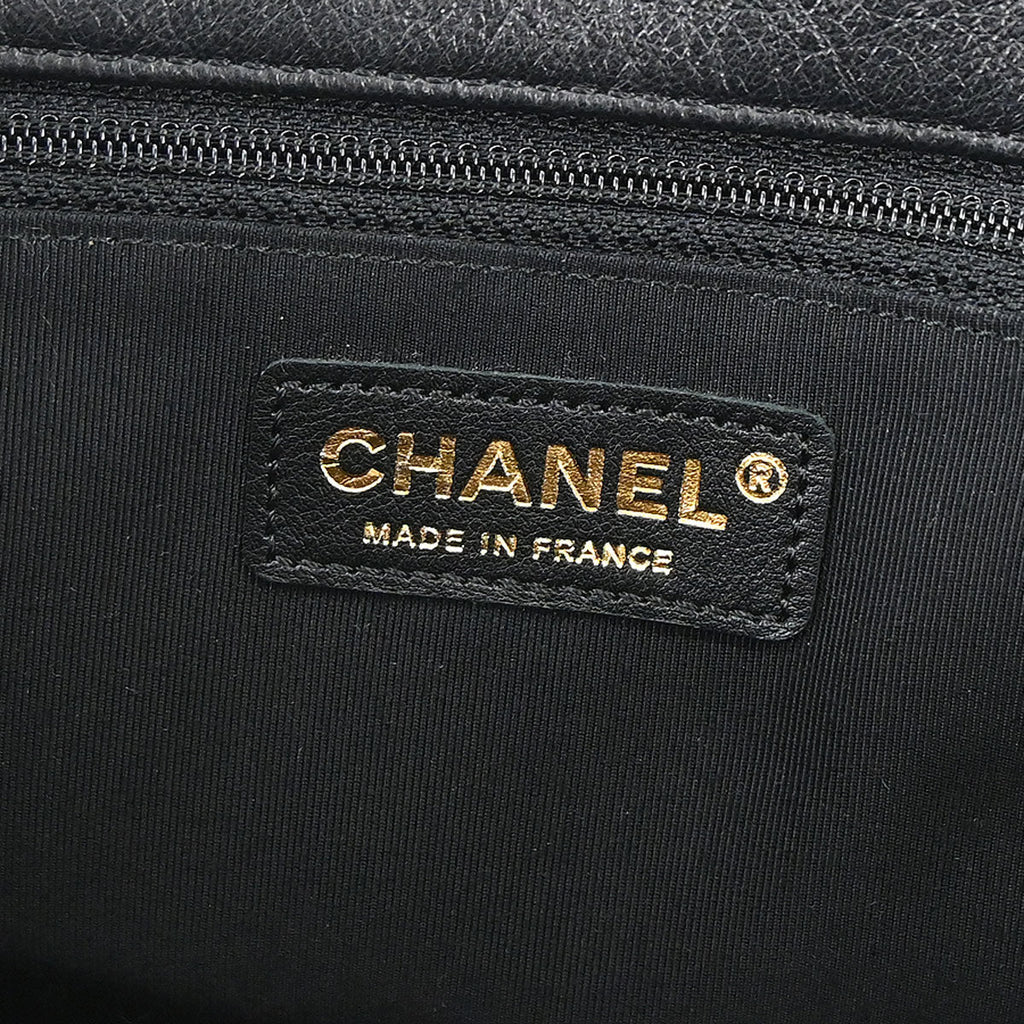 Boy Chanel Black Lambskin Large Shoulder Bag