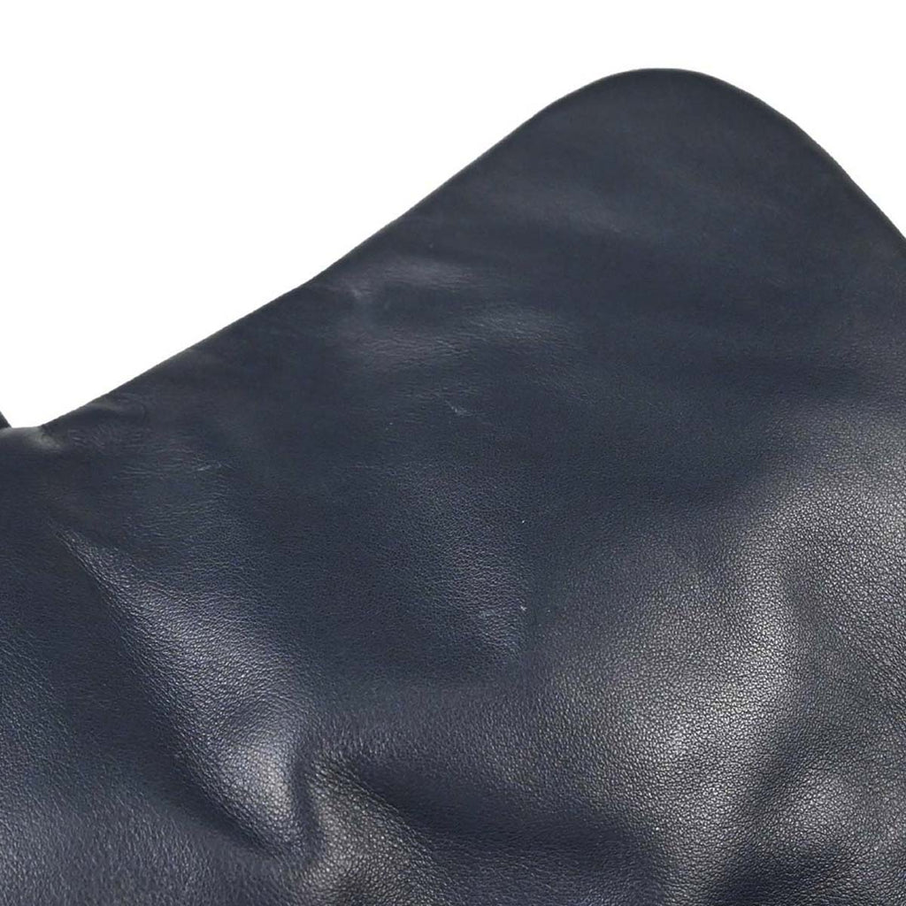 Chanel Navy Lambskin Coco Pleats Flap Bag Shoulder Bag