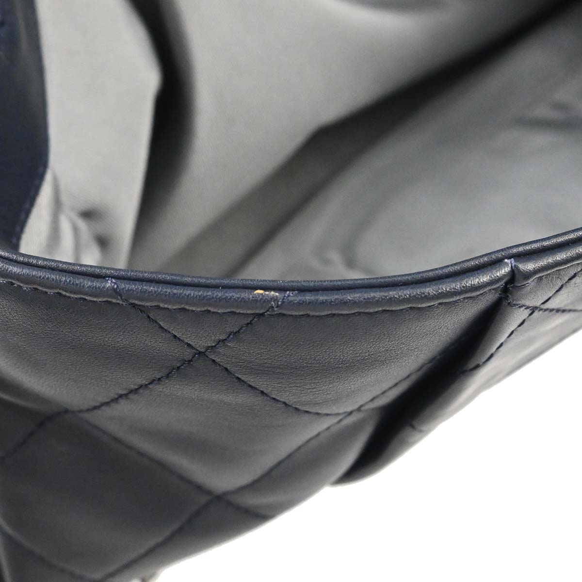 Chanel Navy Lambskin Coco Pleats Flap Bag Shoulder Bag