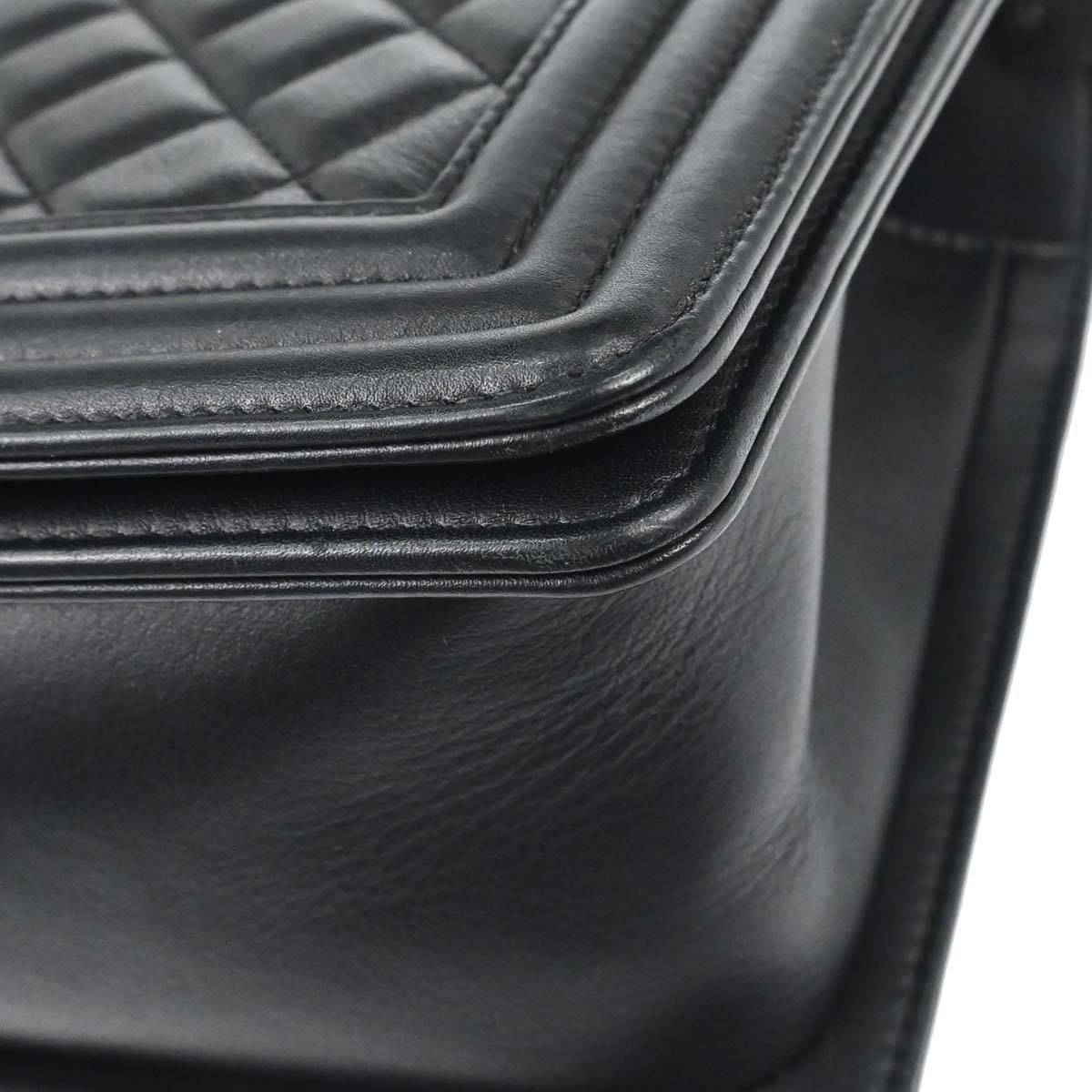 Boy Chanel 2018 Black Lambskin Medium Double Chain Shoulder Bag