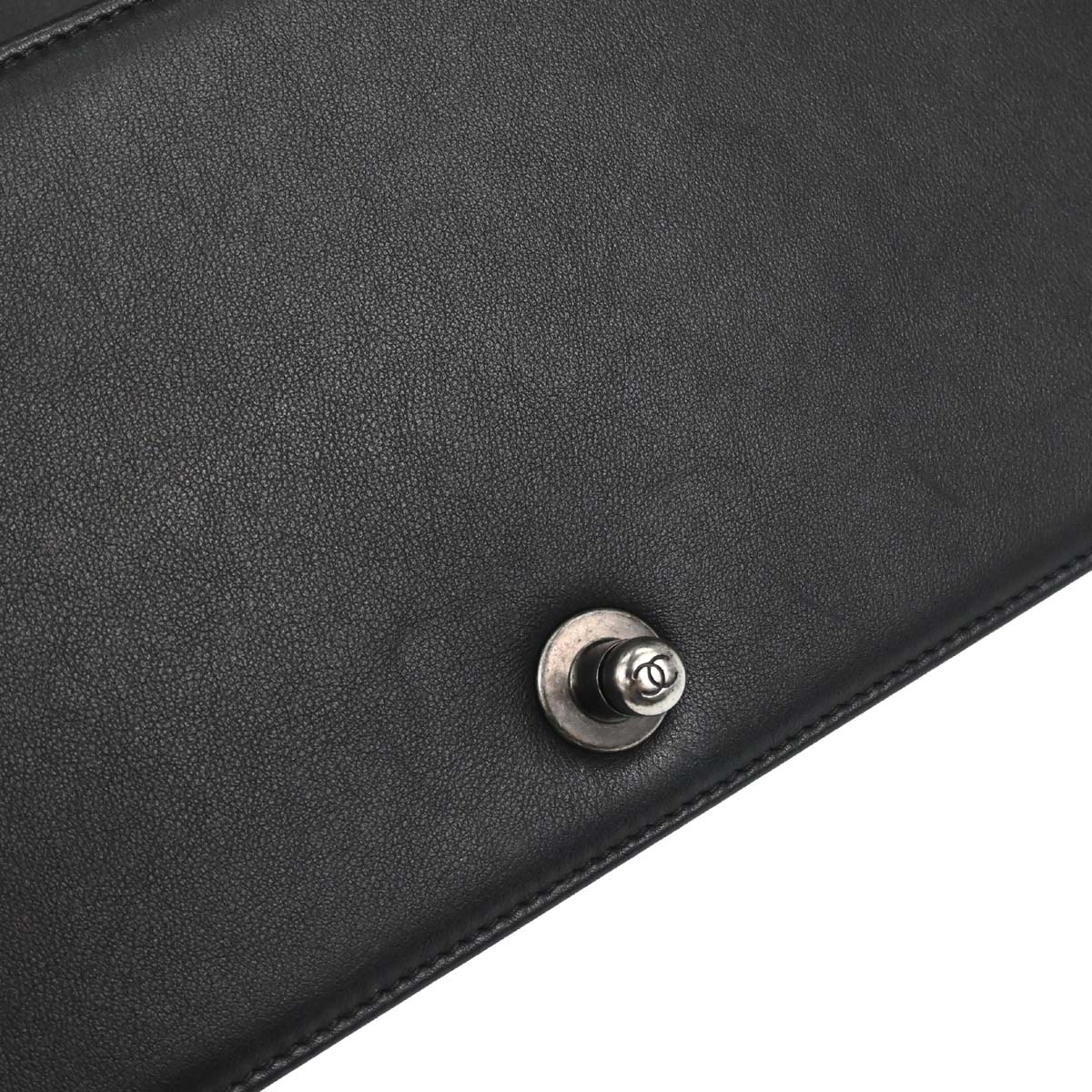 Boy Chanel 2018 Black Lambskin Medium Double Chain Shoulder Bag