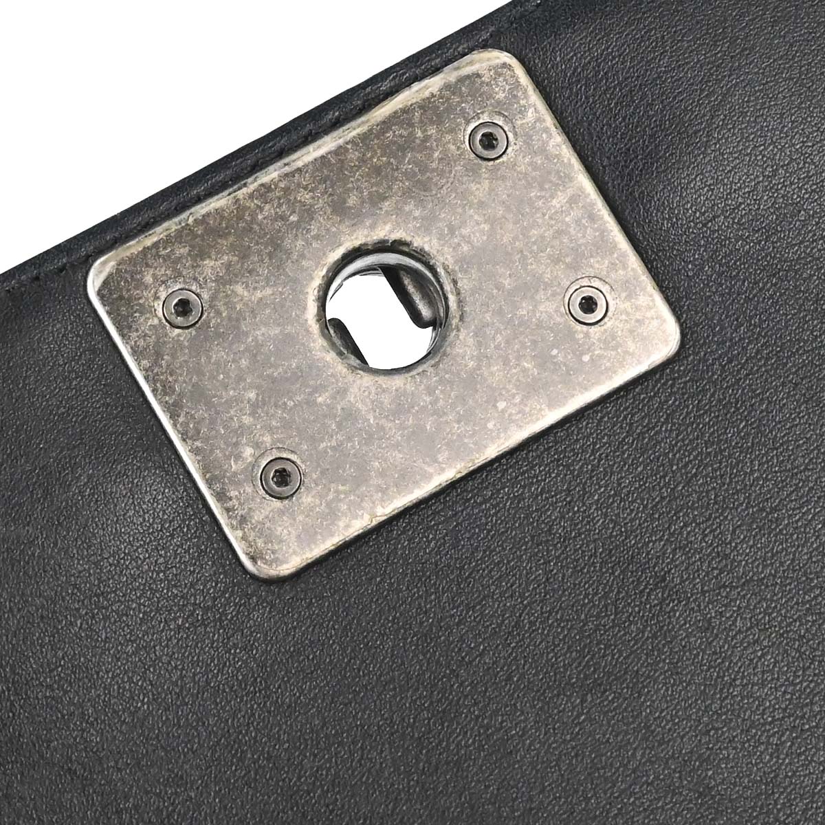 Boy Chanel 2018 Black Lambskin Medium Double Chain Shoulder Bag