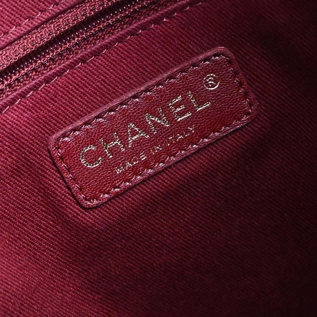 Chanel 2010-2011 Black Embossed Calfskin Icon Drawstring Bucket Shoulder Bag