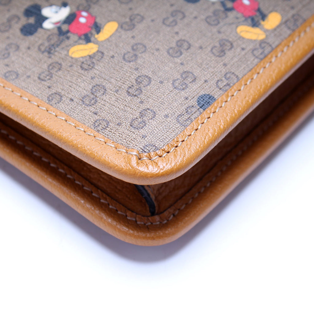 602552 Gucci X Disney GG Supreme Mickey Mouse Zip Pouch