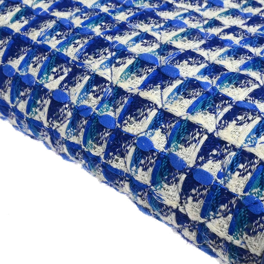 Boy Chanel Blue Tweed Medium Shoulder Bag