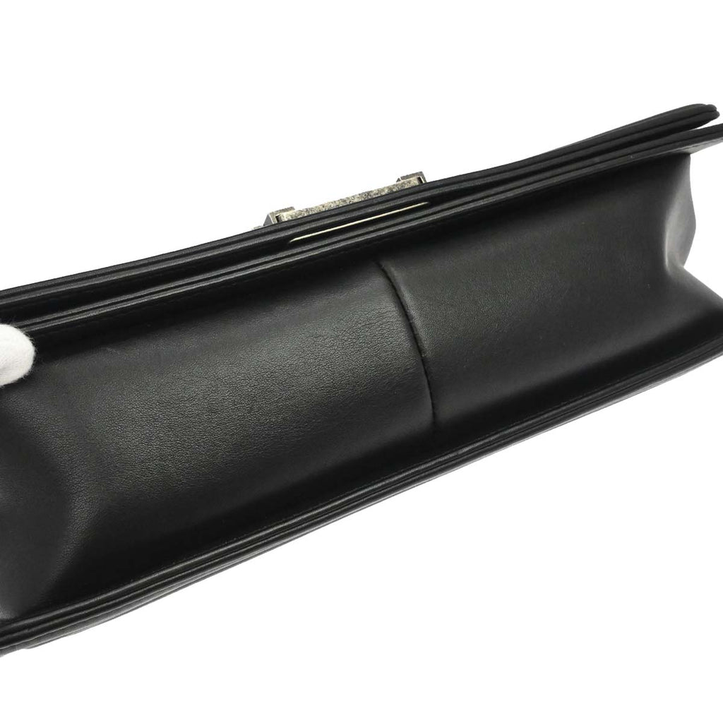 Boy Chanel 2014 Black Lambskin Medium Shoulder Bag