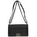 Boy Chanel Black Lambskin Medium Shoulder Bag