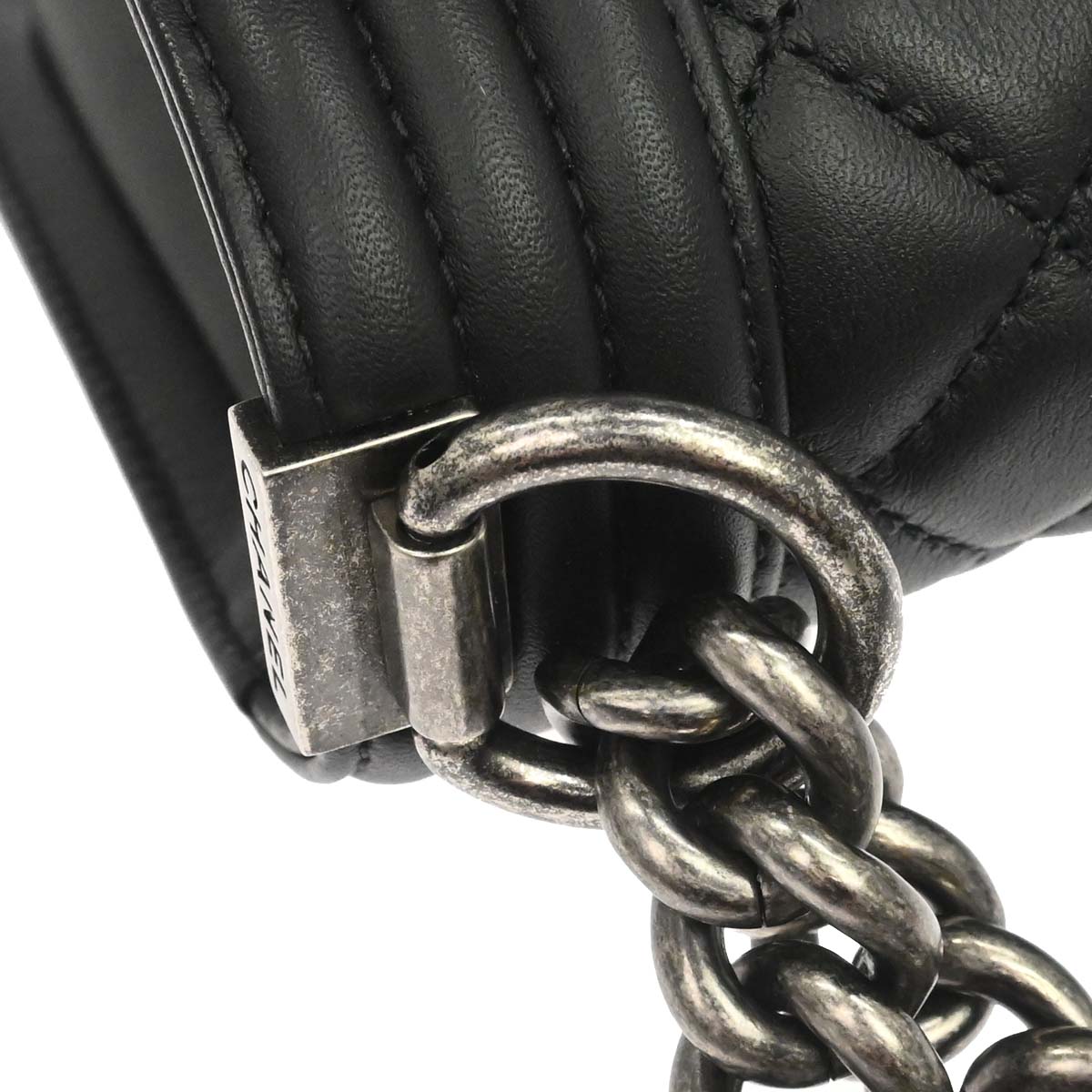 Boy Chanel Black Lambskin Medium Shoulder Bag