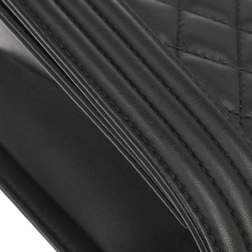 Boy Chanel Black Lambskin Medium Shoulder Bag