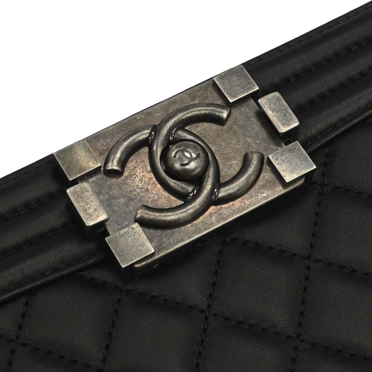 Boy Chanel Black Lambskin Medium Shoulder Bag