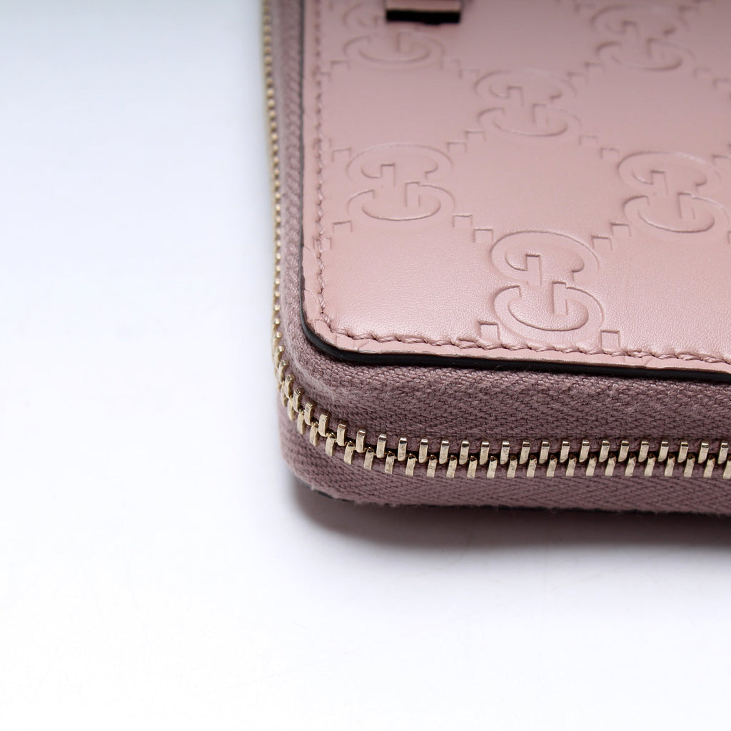 trade 388680 Bow Zip Around Wallet Guccissima