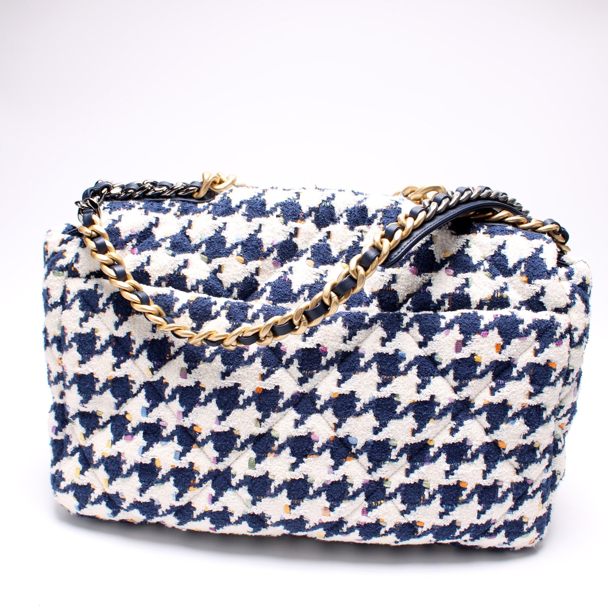 Tweed Houndstooth 19 Maxi Flap
