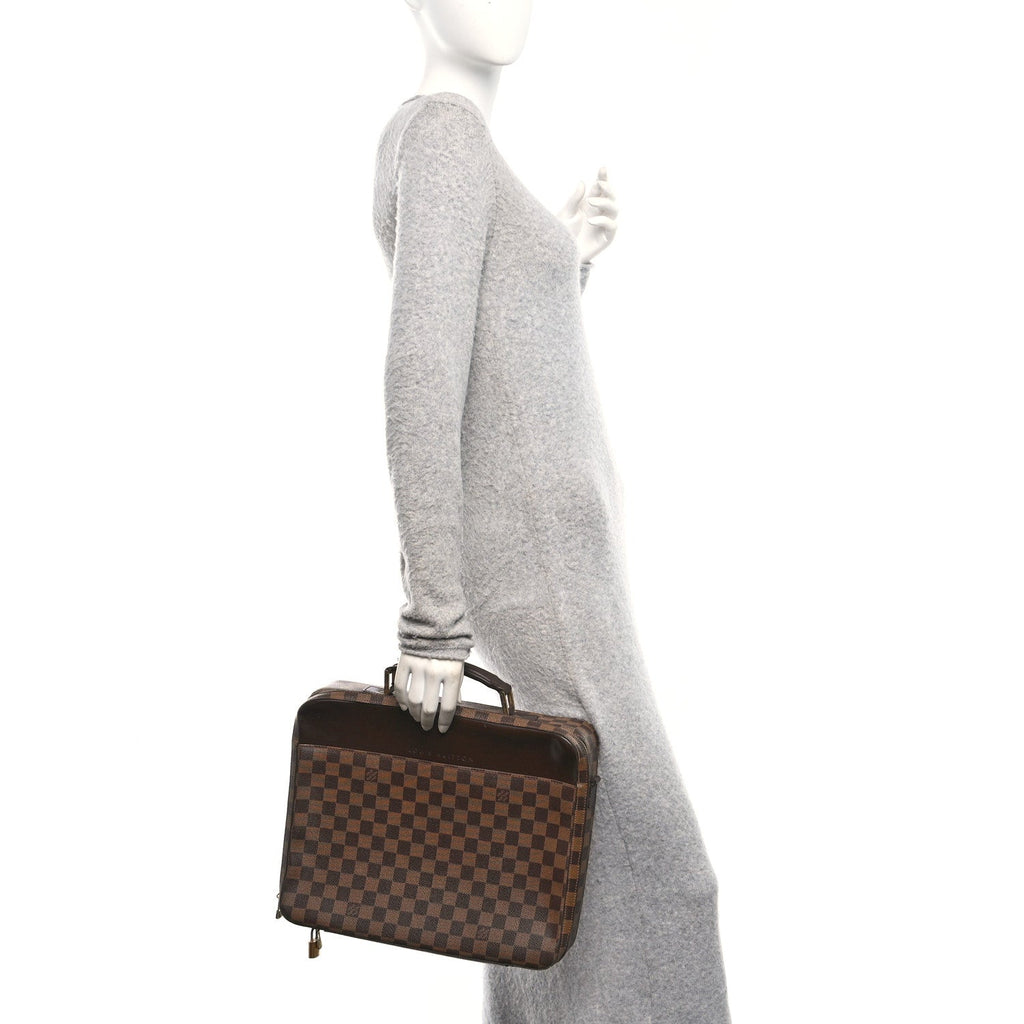 Louis Vuitton Damier Ebene Porte Ordinateur Sabana Computer Case