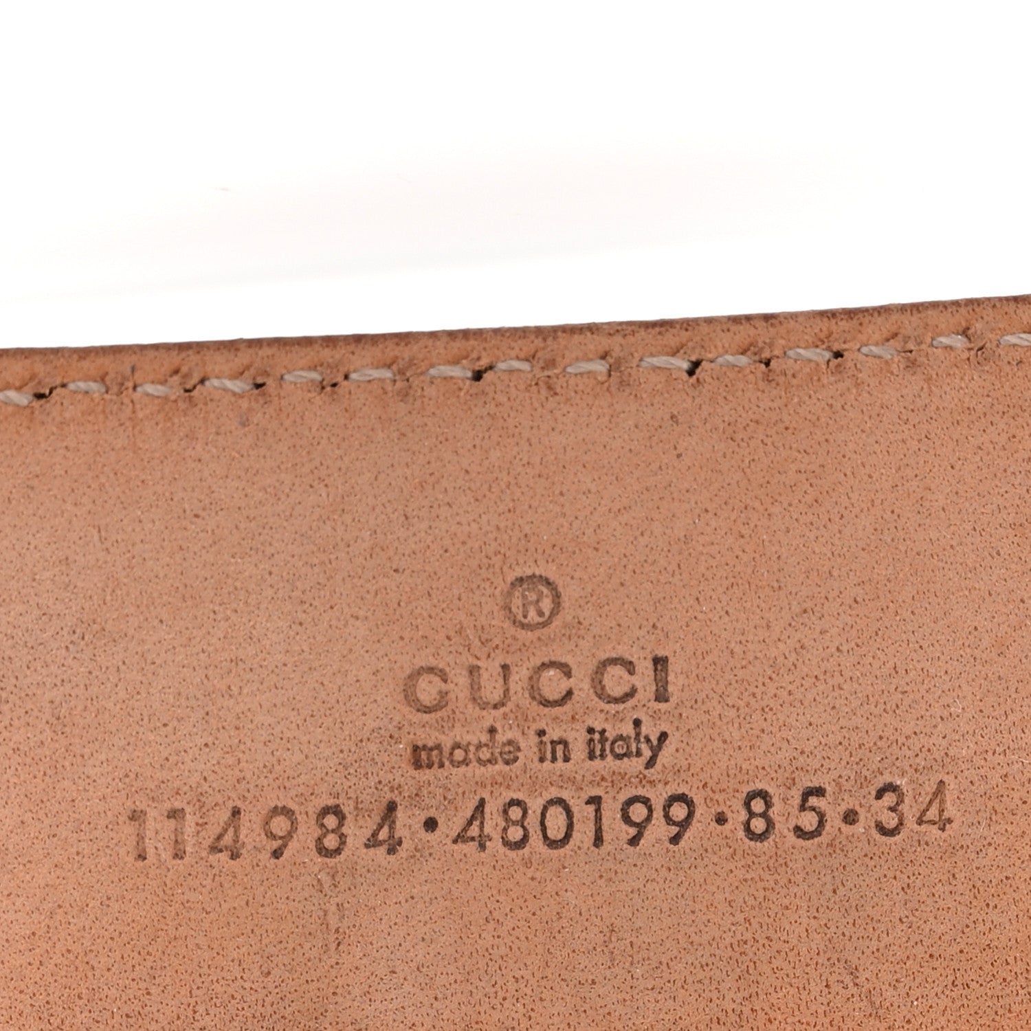 Gucci Imprime Monogram Interlocking G Belt 85 34 Navy