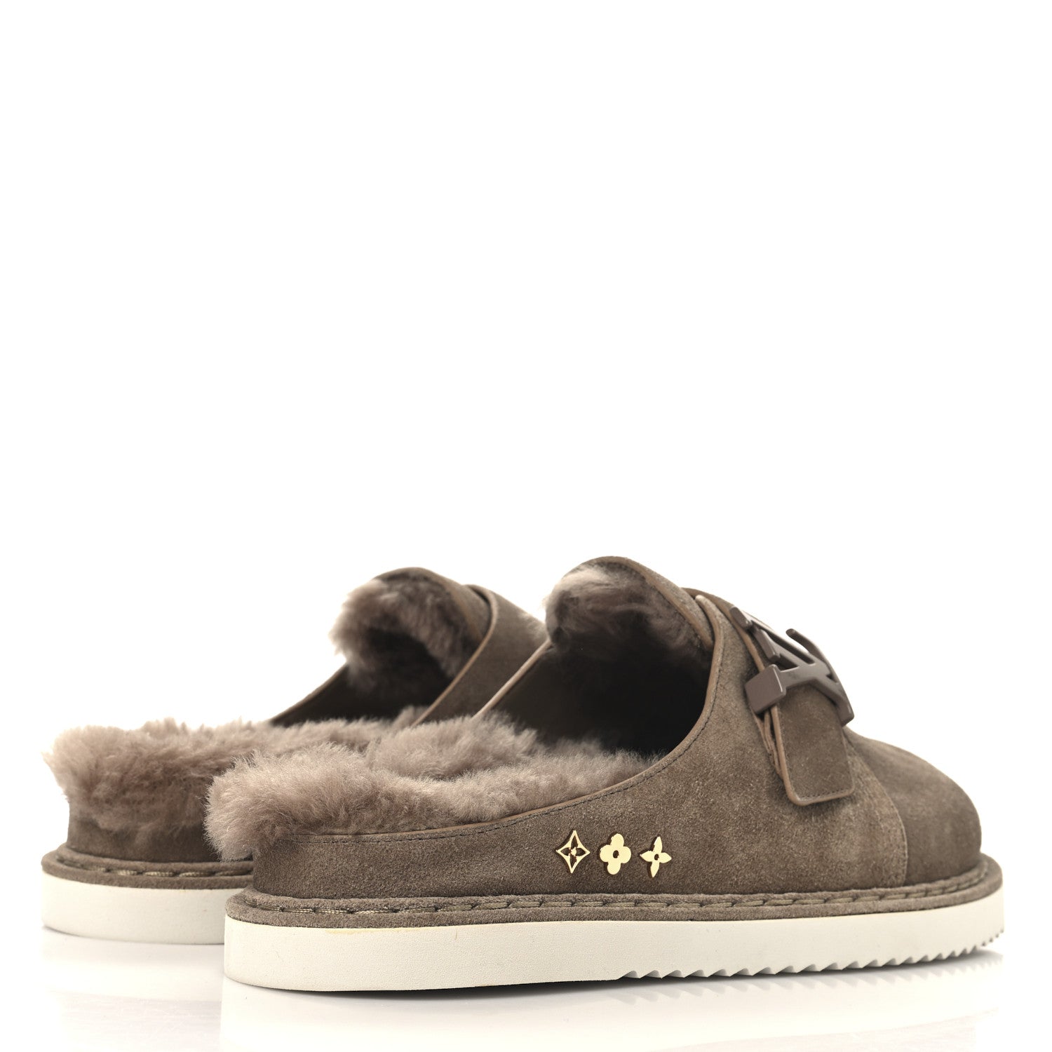 Louis Vuitton Monogram Fur LV Easy Mule 6 Brown