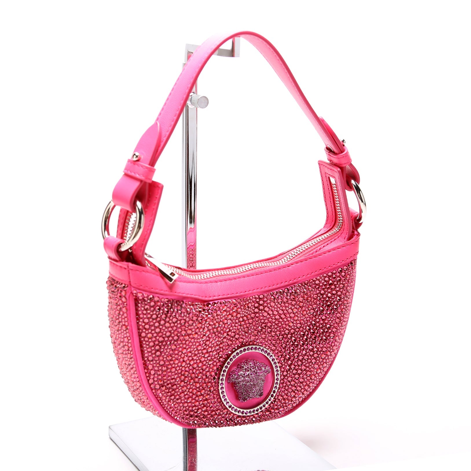 Repeat Mini Hobo Crystals Pink
