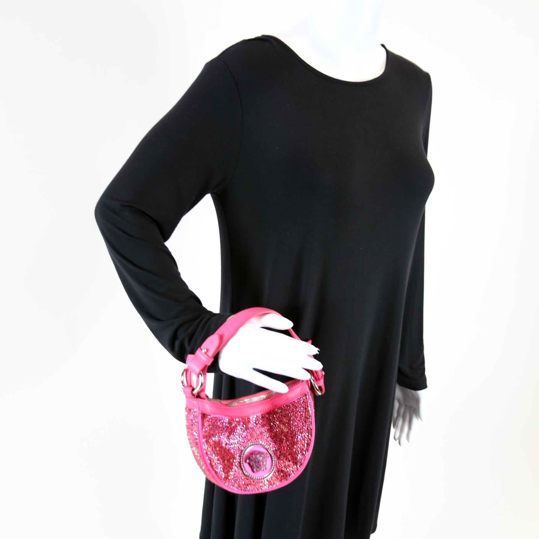 Repeat Mini Hobo Crystals Pink