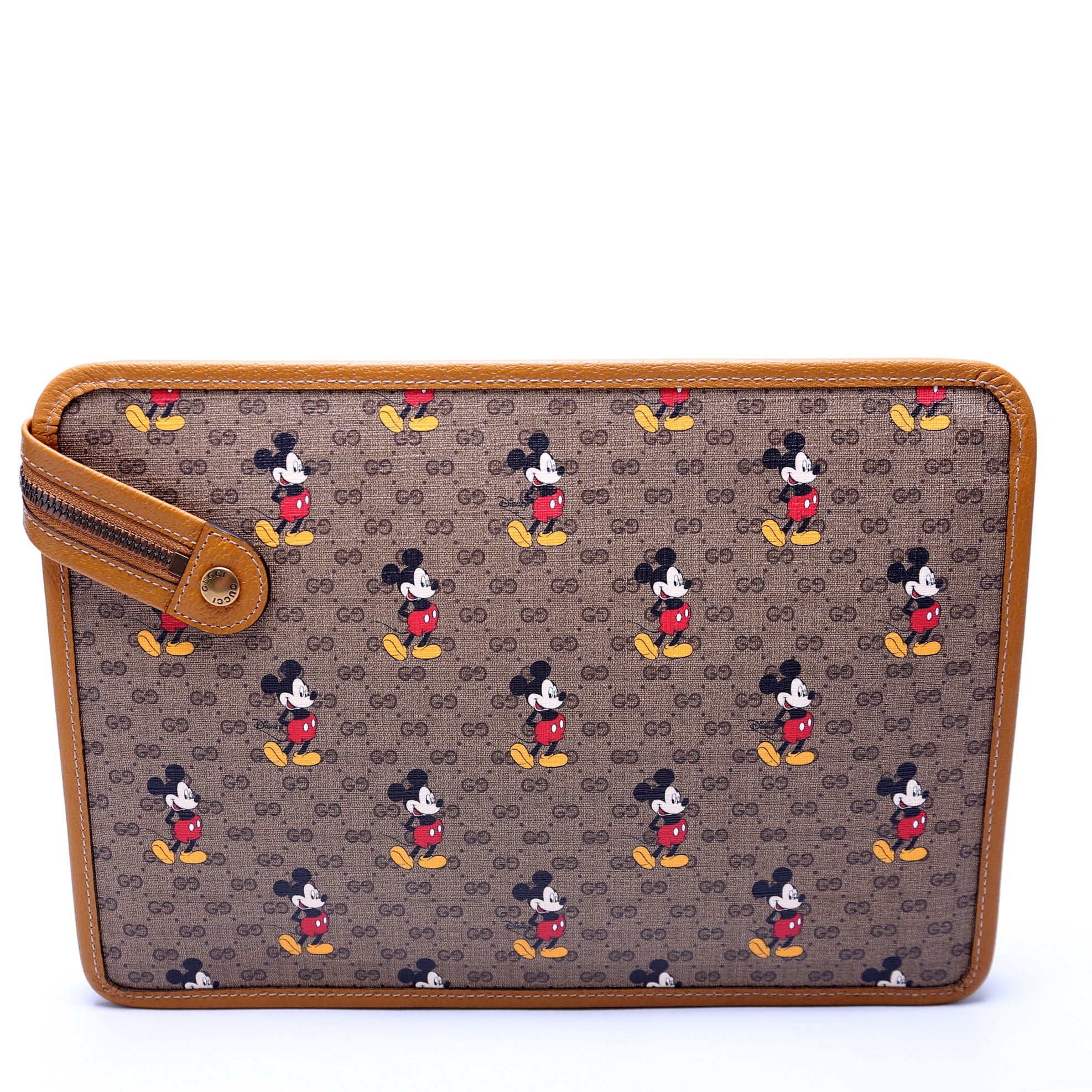 602552 Gucci X Disney GG Supreme Mickey Mouse Zip Pouch