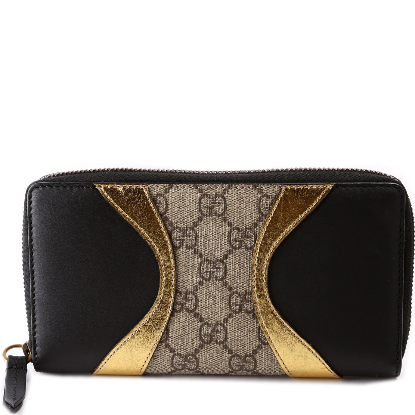 410102 GG Supreme Calfskin Zip Around Wallet