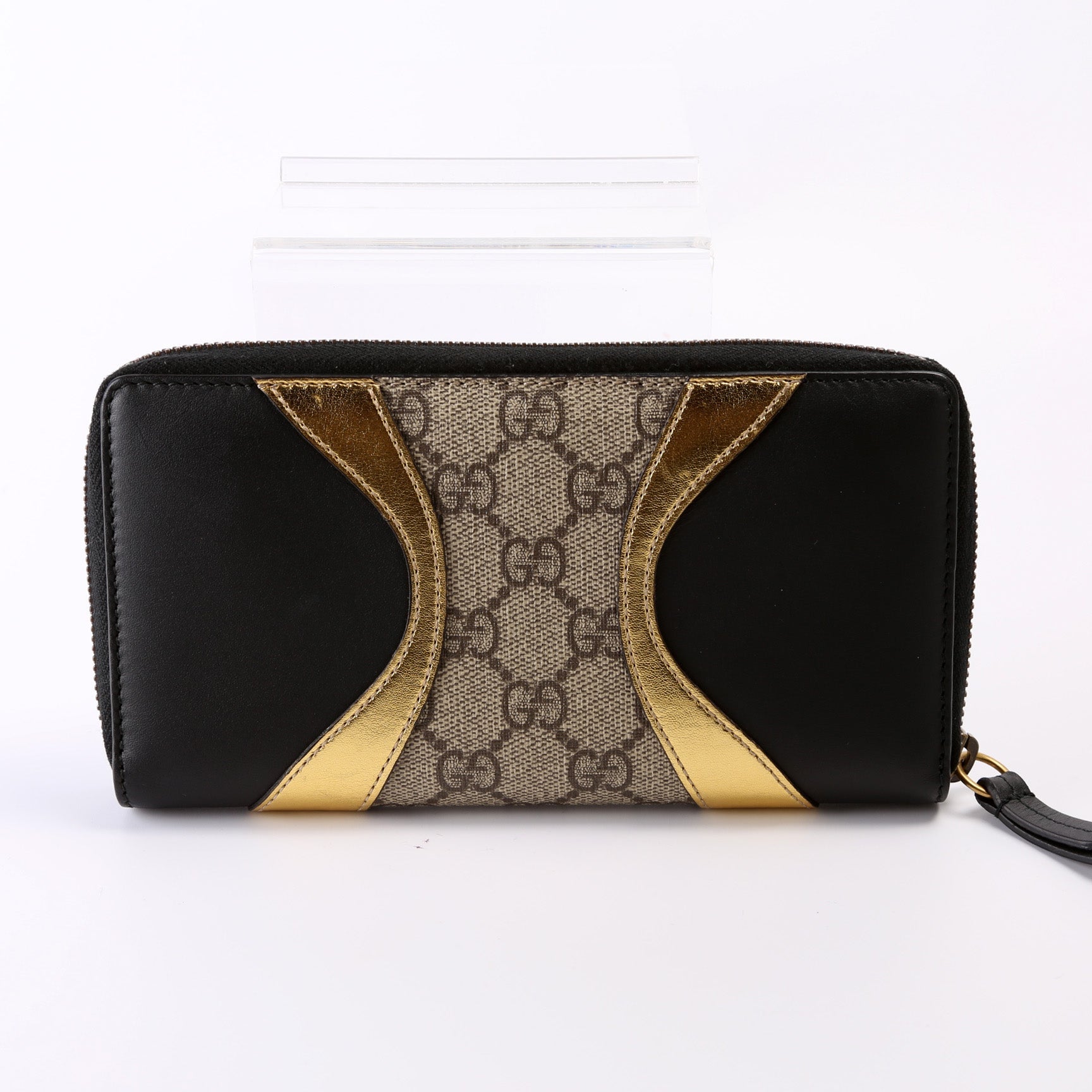 410102 GG Supreme Calfskin Zip Around Wallet