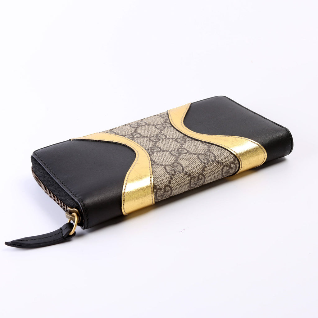 410102 GG Supreme Calfskin Zip Around Wallet