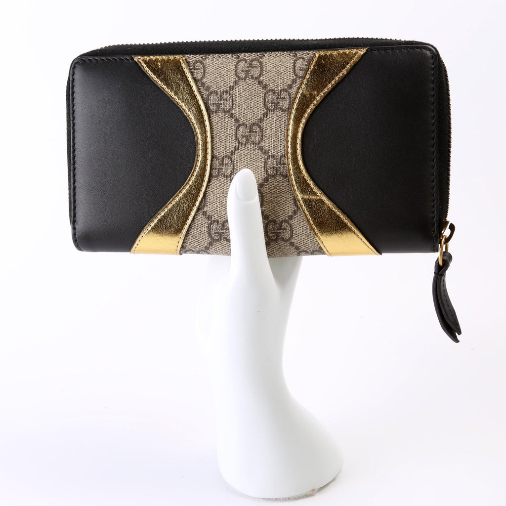 410102 GG Supreme Calfskin Zip Around Wallet