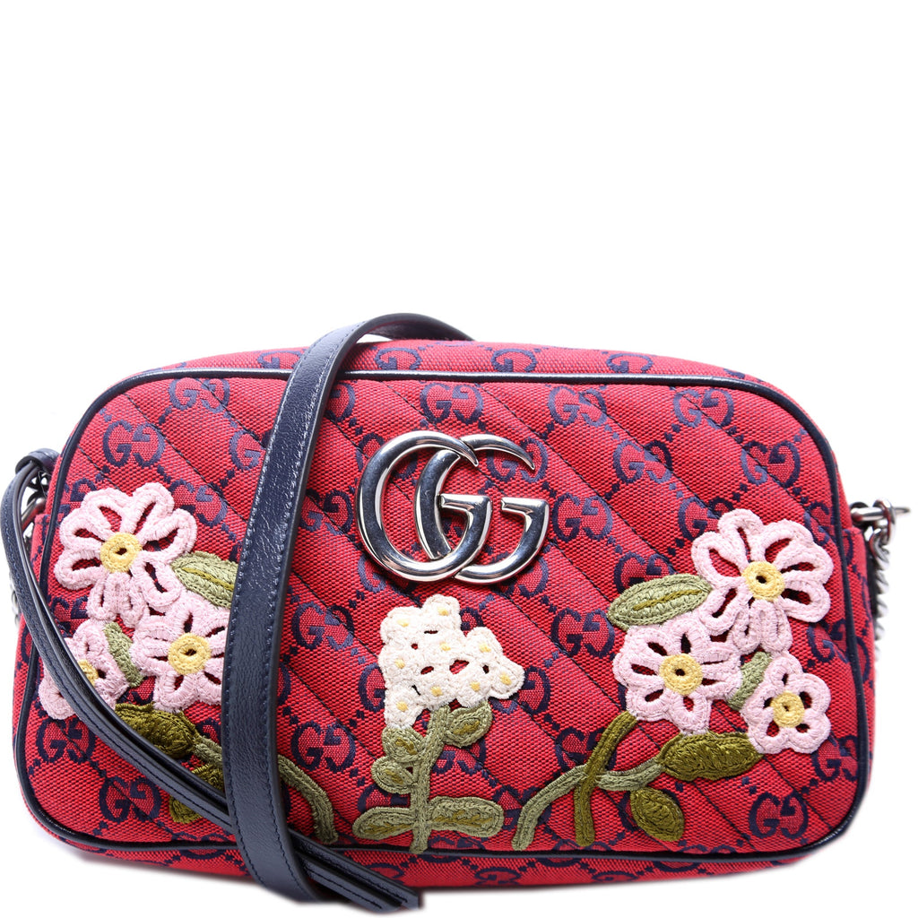 Marmont Small Camera Multicolor Embroidered Canvas 447632