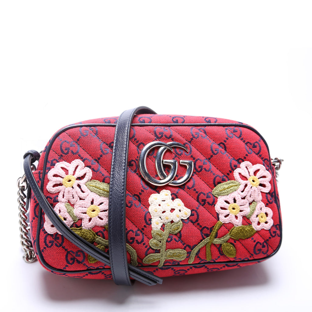 Marmont Small Camera Multicolor Embroidered Canvas 447632
