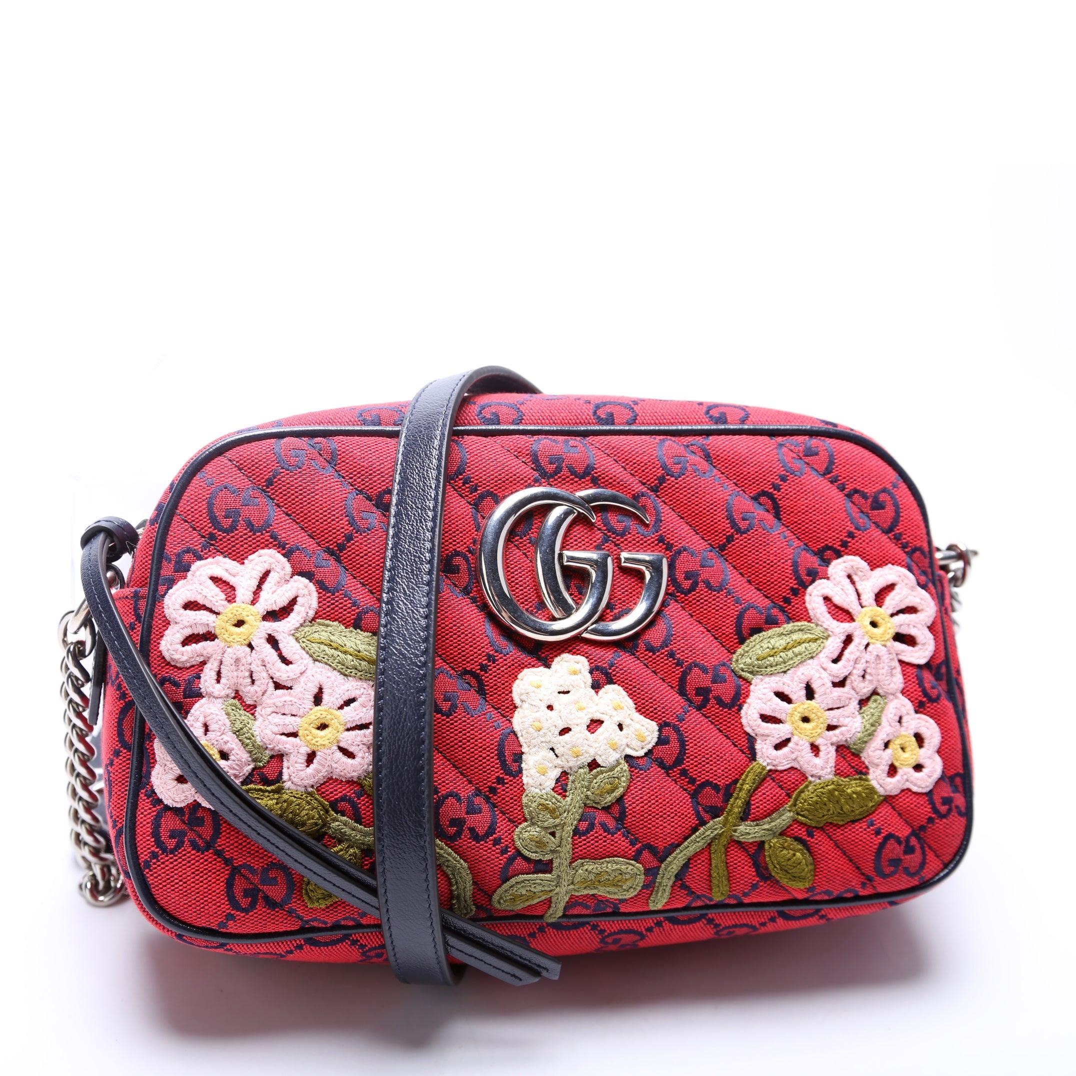 Marmont Small Camera Multicolor Embroidered Canvas 447632