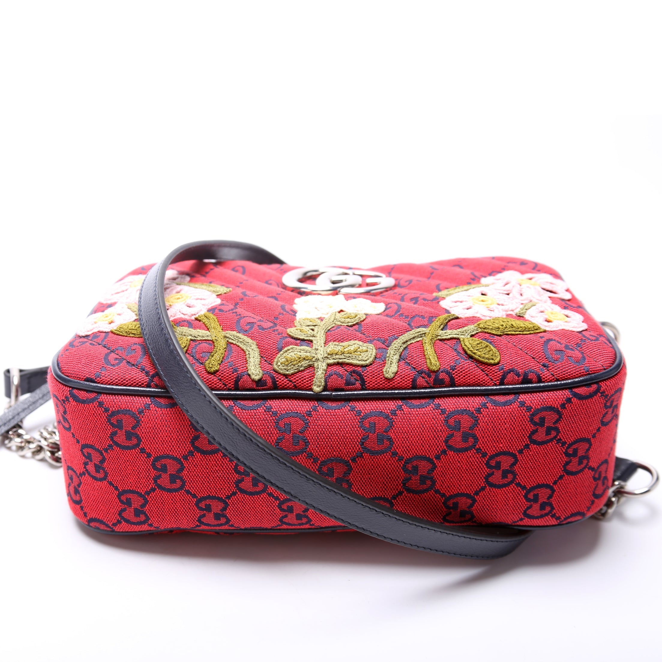 Marmont Small Camera Multicolor Embroidered Canvas 447632