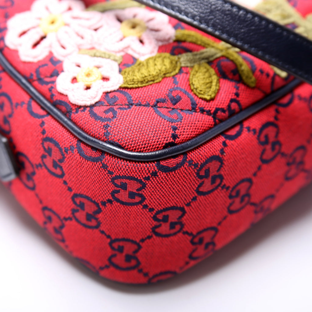 Marmont Small Camera Multicolor Embroidered Canvas 447632
