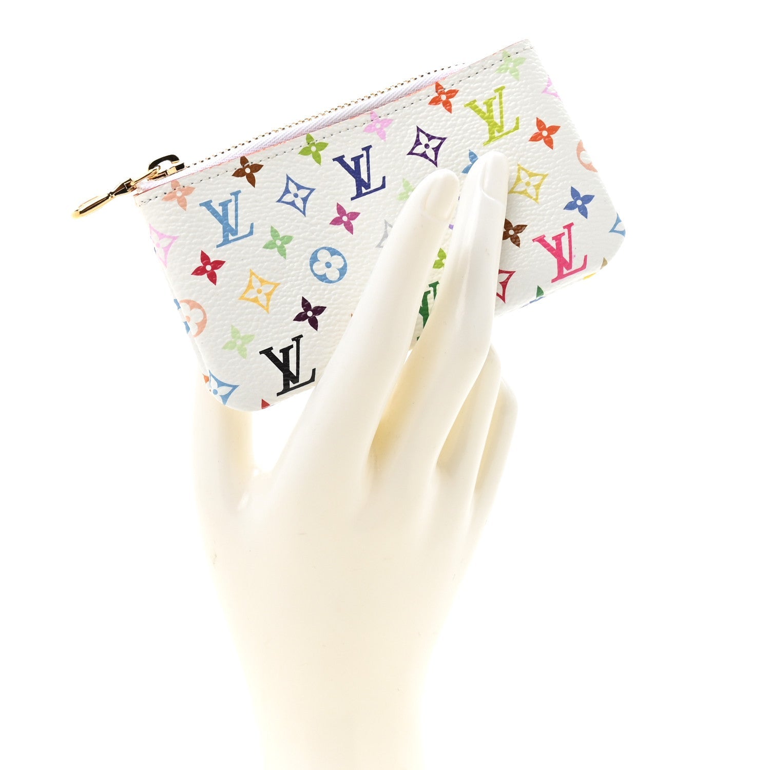 Louis Vuitton LV X TM Monogram Multicolor Key Pouch White