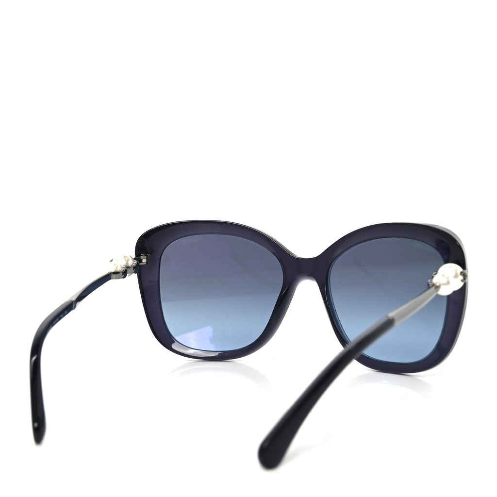 Acetate Butterfly Winter Pearl Sunglasses 5339-H Navy