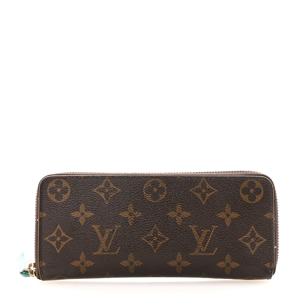 Louis Vuitton Monogram Clemence Wallet Turquoise