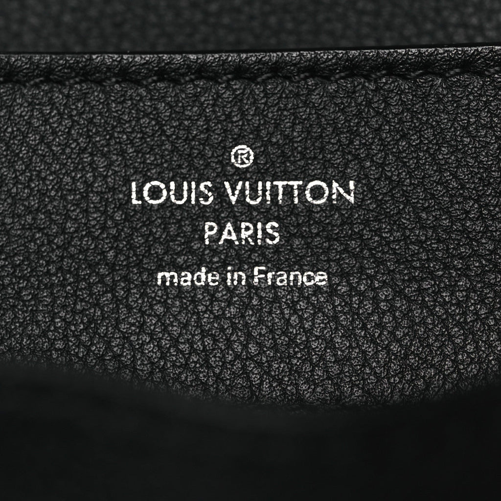 Louis Vuitton Calfskin Lockme Mini Backpack Black