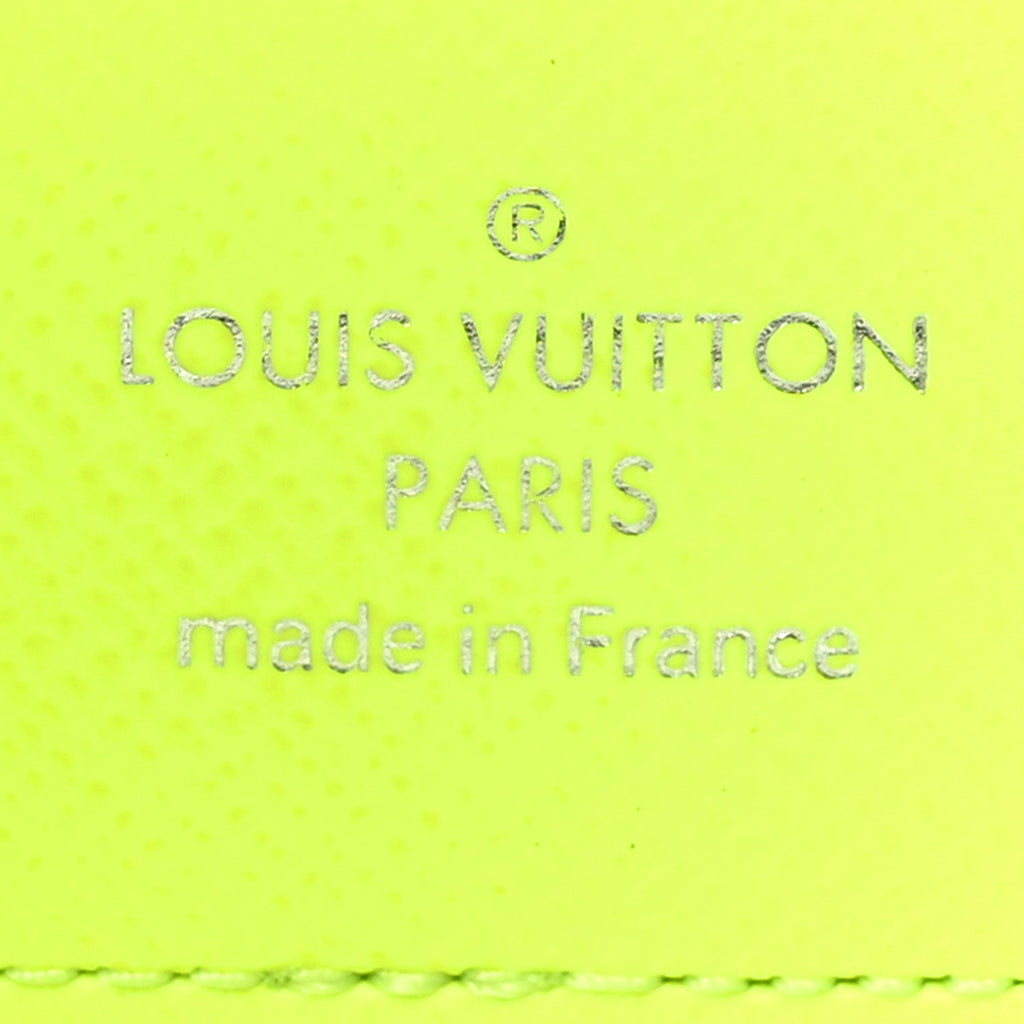 Louis Vuitton Taigarama Pocket Organizer Neon Yellow
