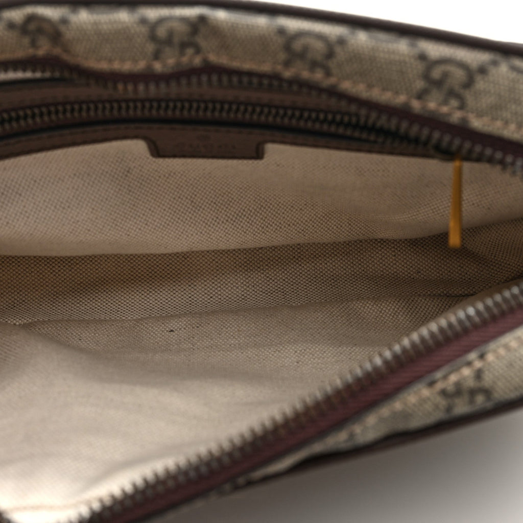 Gucci Soft GG Supreme Monogram Medium Ophidia Belt Bag Dark Brown