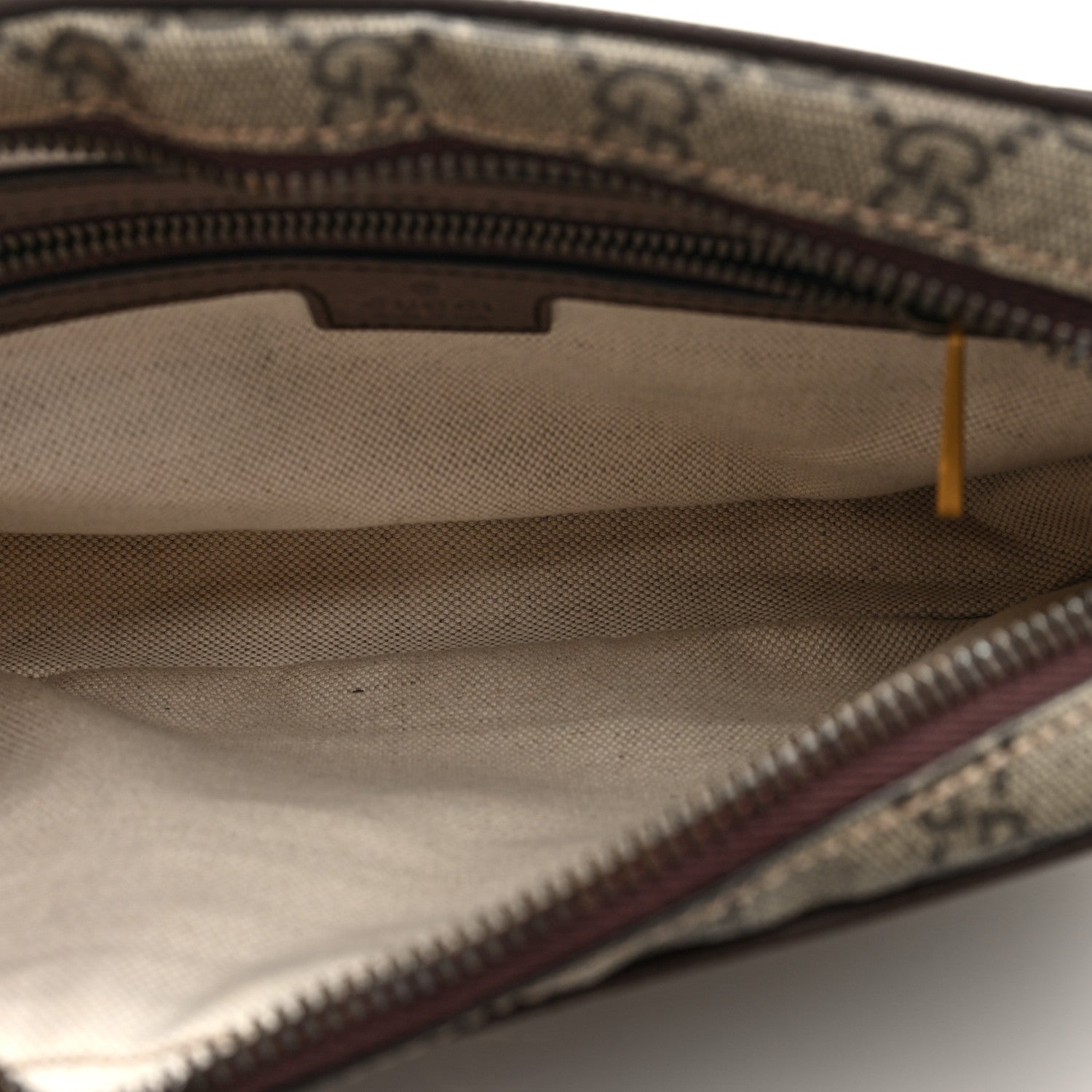 Gucci Soft GG Supreme Monogram Medium Ophidia Belt Bag Dark Brown