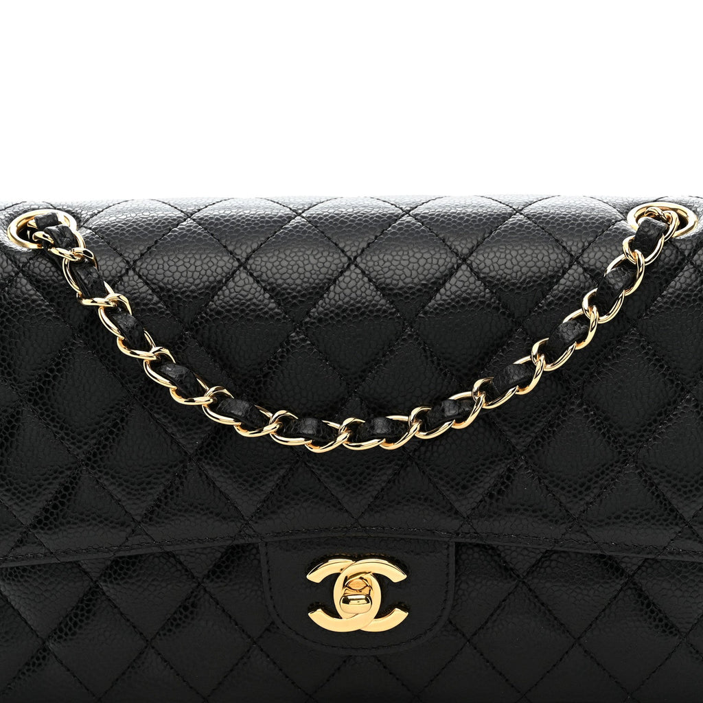 Chanel Caviar Quilted Medium Double Flap Black