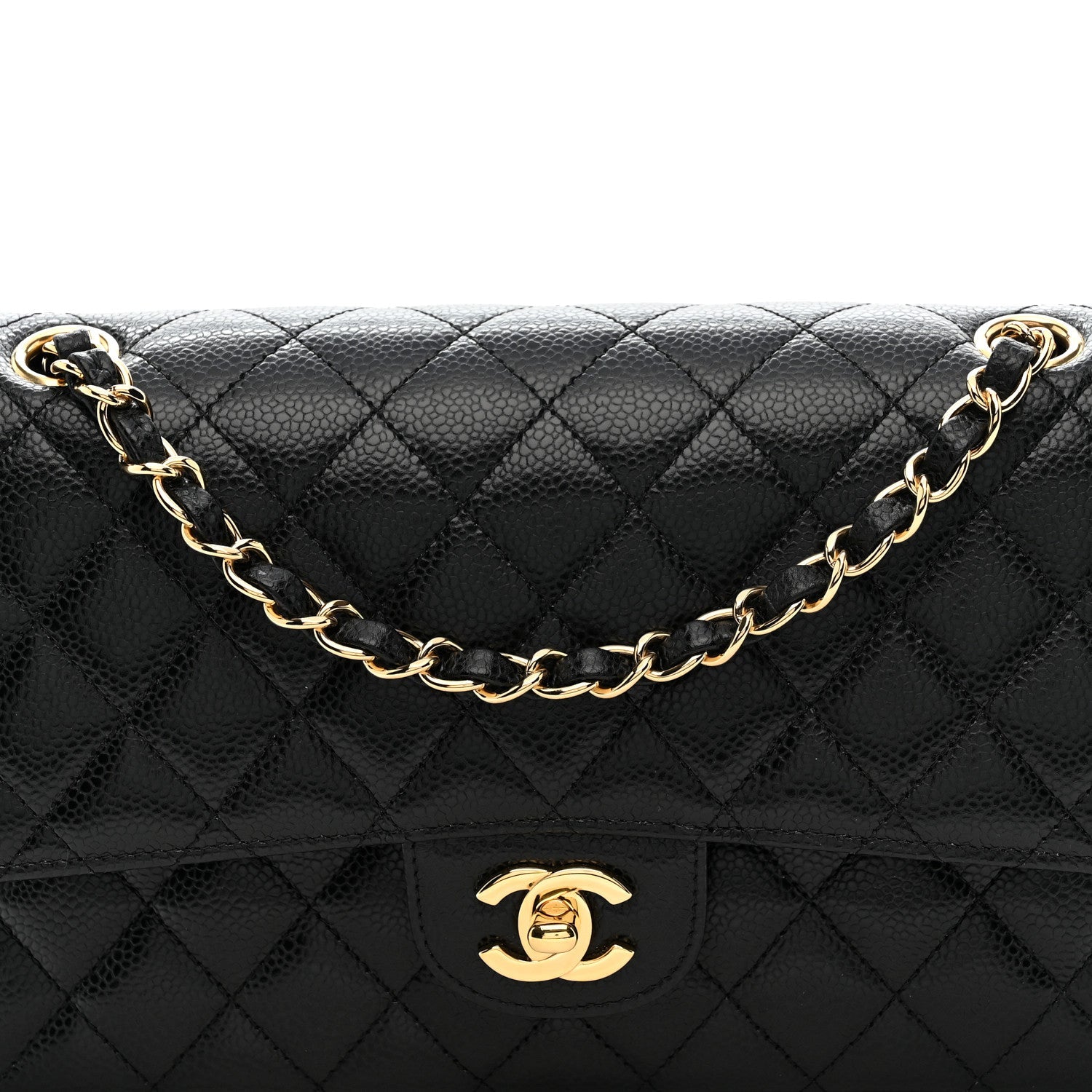 Chanel Caviar Quilted Medium Double Flap Black