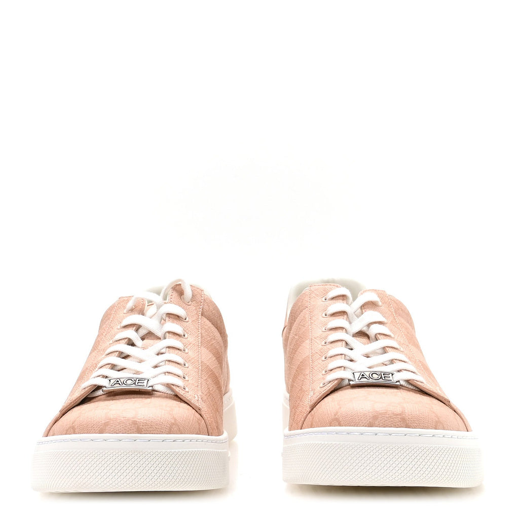 Gucci GG Supreme Tonal Web Womens New Ace Sneakers 41 Pink