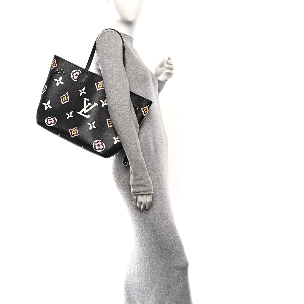 Louis Vuitton Monogram Giant Wild at Heart Neverfull MM Black